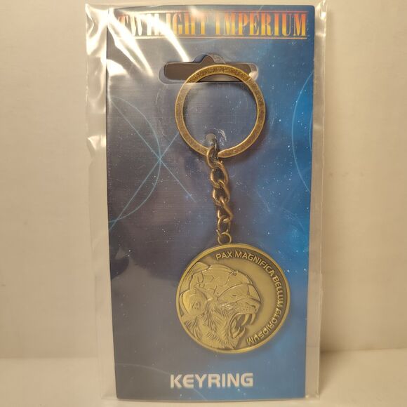 Twilight Imperium Pax Magnifica Bellum Gloriosum Keyring Official Metal Keychain - Picture 1 of 3